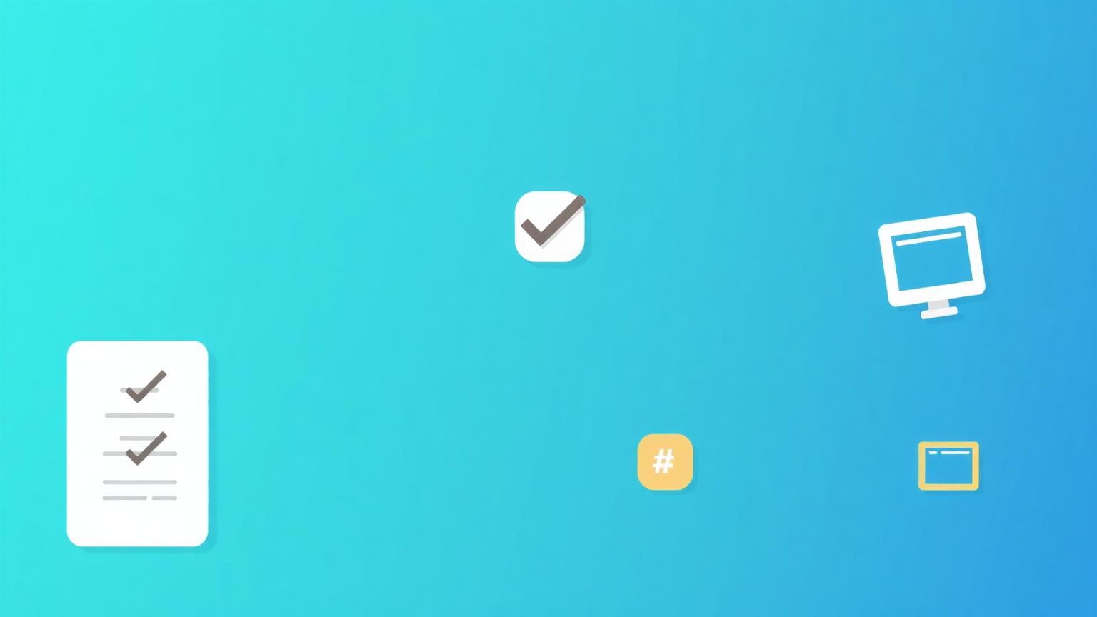 Checklist card with green checkmarks beside SEO-related icons for tags, thumbnails and analytics